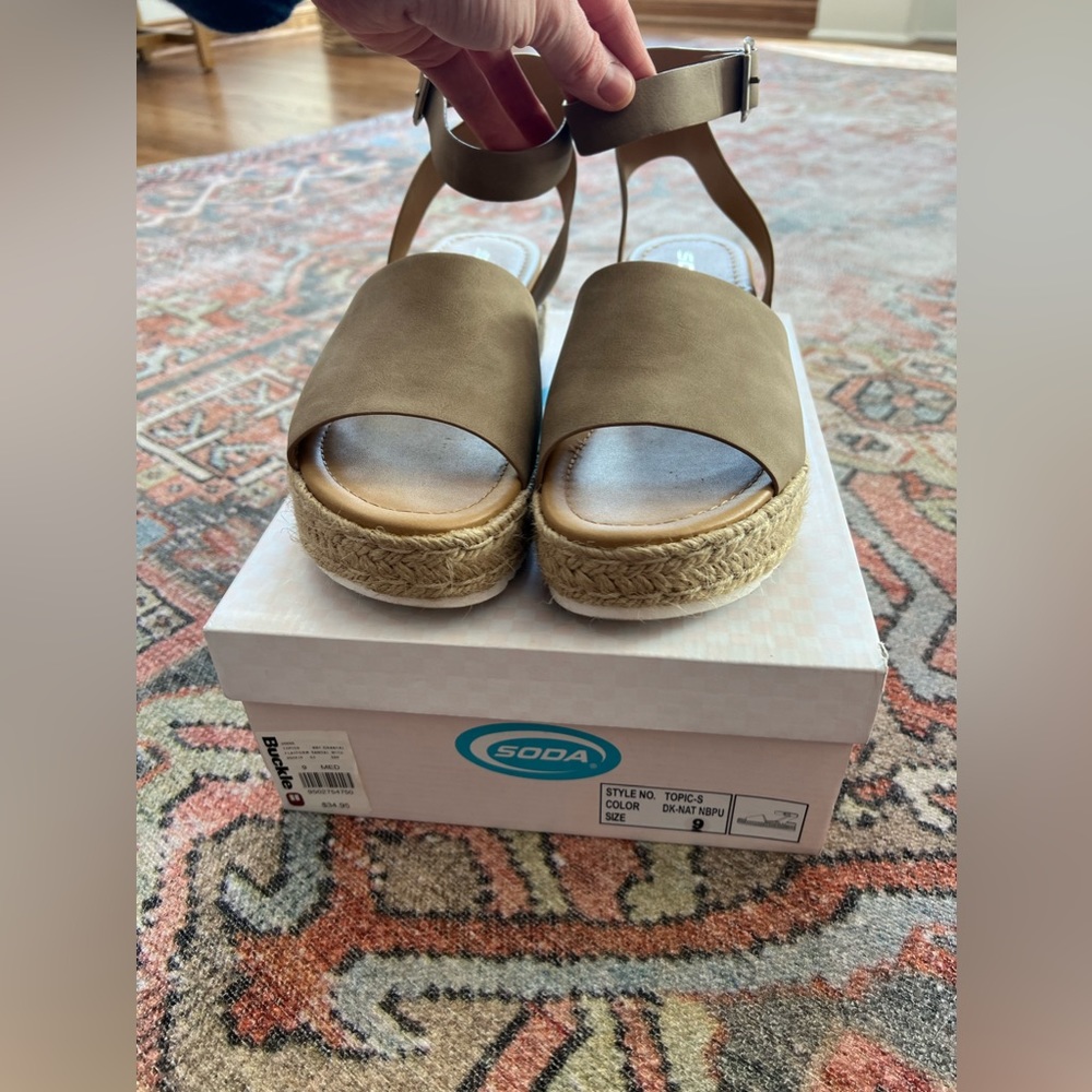 Womens SODA espadrille platform sandals